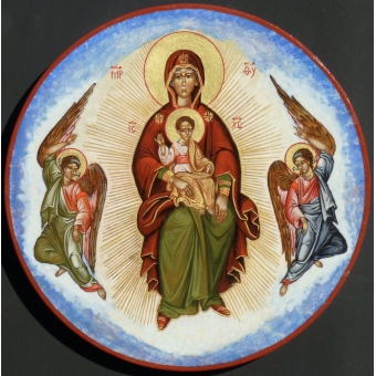 Maria met twee Engelen