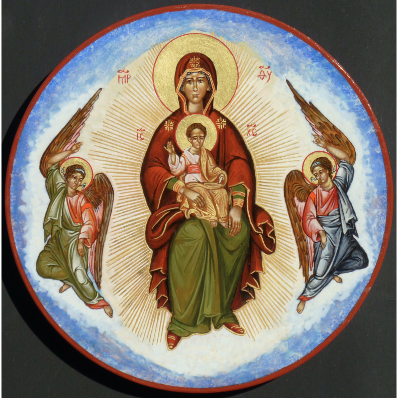 Maria met twee Engelen