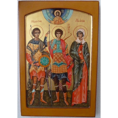 Valentijn, St. Joris en St. Irene Valentijn, St. Joris en St. Irene